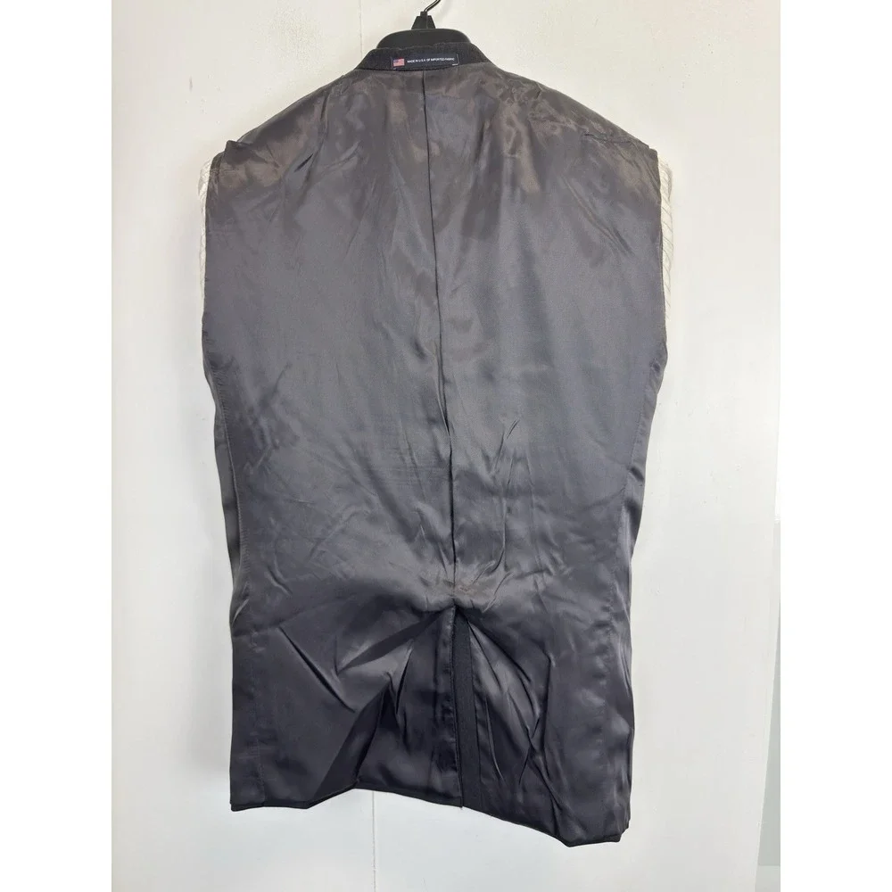 Hart Schaffner Marx‎ Mens Blazer Sport coat Jacket 40S Dark Gray Worsted Wool